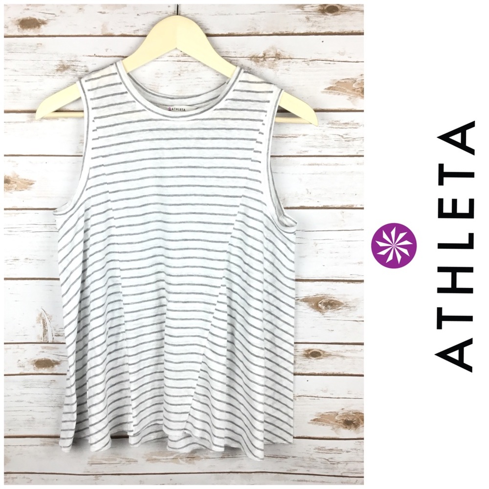 Athleta Yoga Strip loose fit Athletic Top